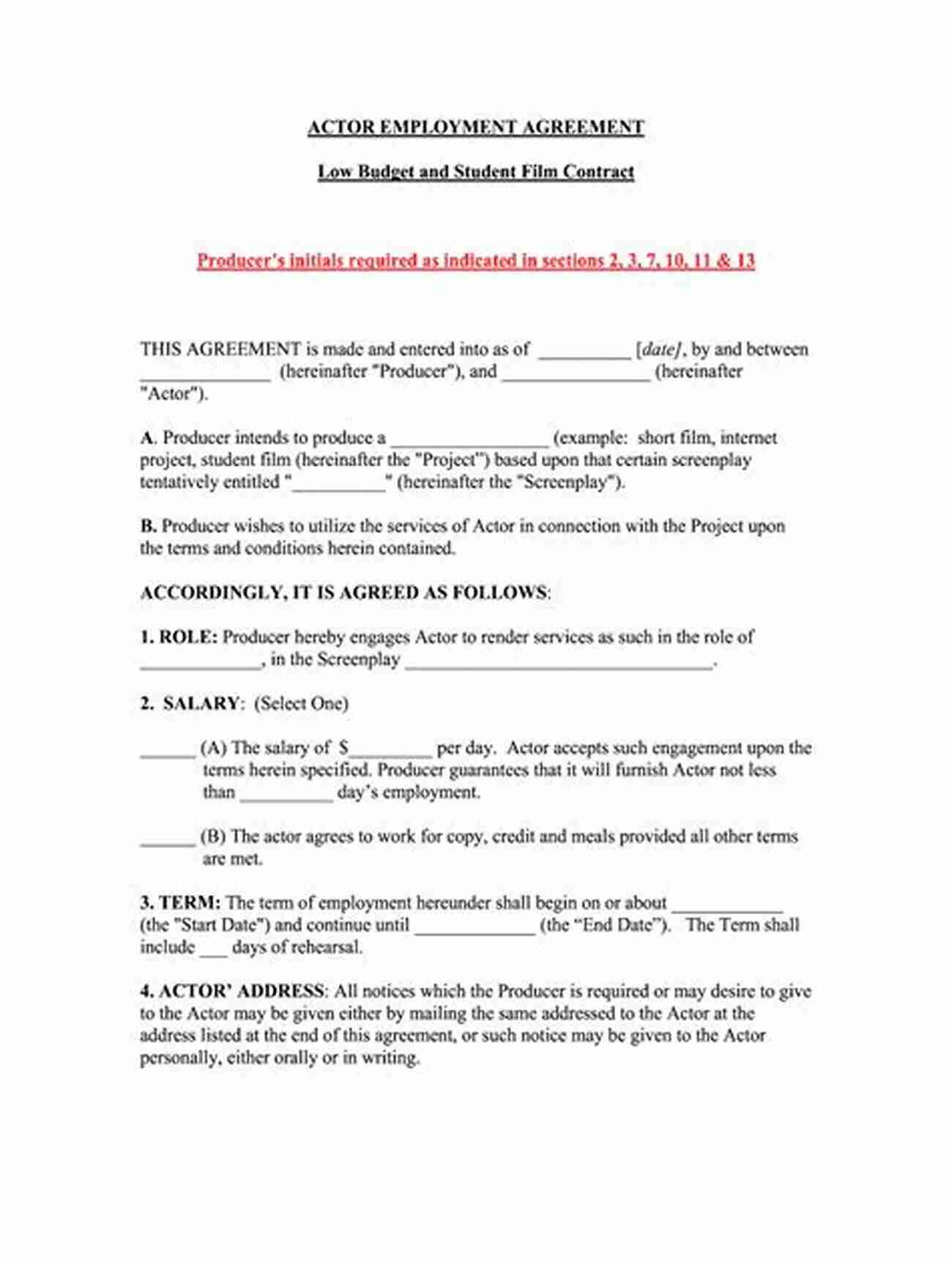 Actor Signing A Contract On A Movie Set You Can Act : A Complete Guide For Actors