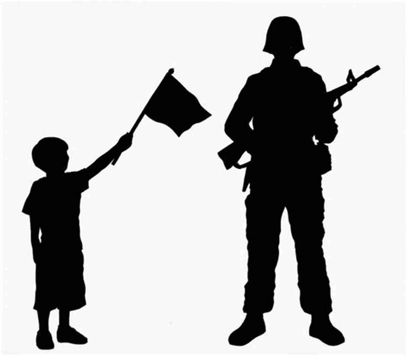 American Military Family Standing In Front Of The American Flag And Soldier Silhouettes Standing By: The Making Of An American Military Family In A Time Of War