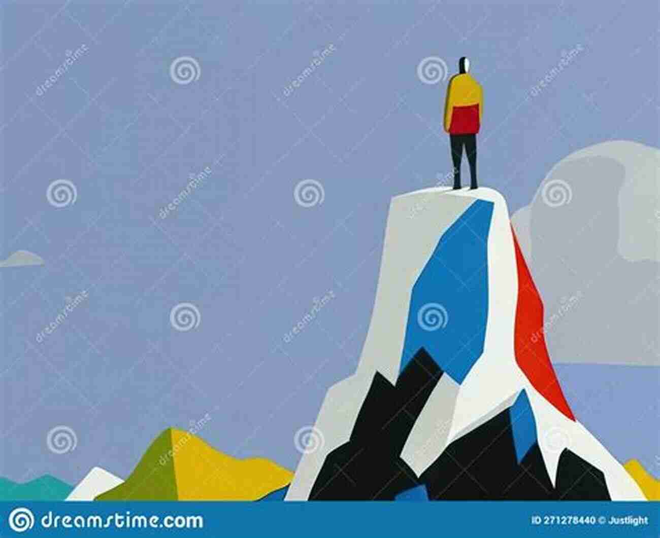 An Illustrated Representation Of Self Reliance With A Person Standing Alone On Top Of A Mountain, Gazing At The Horizon Self Reliance (Illustrated) Ralph Waldo Emerson