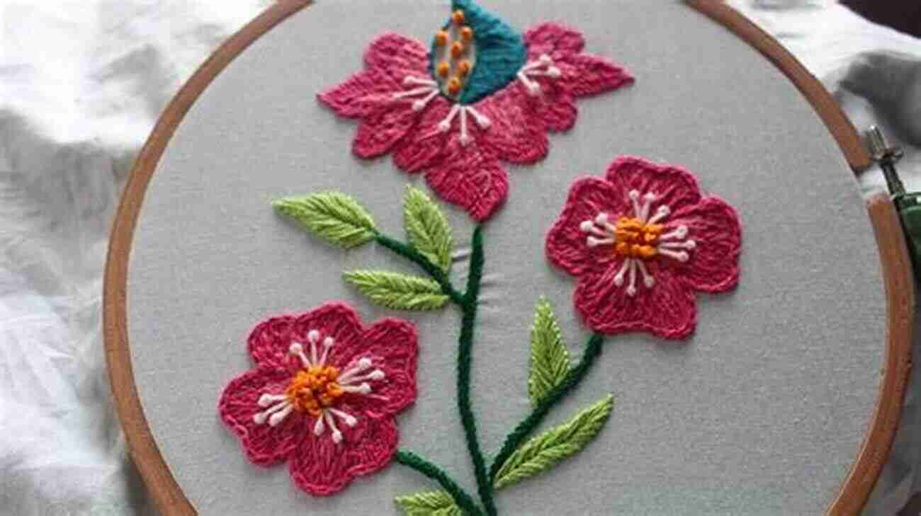 Beautiful Handcrafted Flower Embroidered Masterpiece Flower Embroidery Detail Guideline: Detail Instructions To Make Flower Embroidered