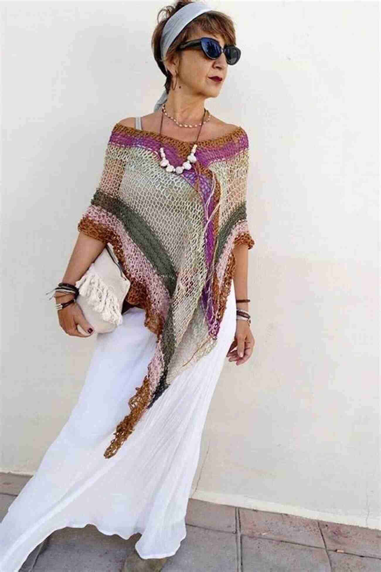 Boho Poncho Fashion Inspiration Dressed In Knits: 19 Designs For Creating A Custom Knitwear Collection