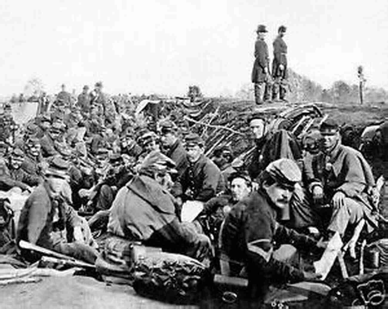 Civil War Soldiers In Battle Cold Harbor: Grant And Lee May 26 June 3 1866