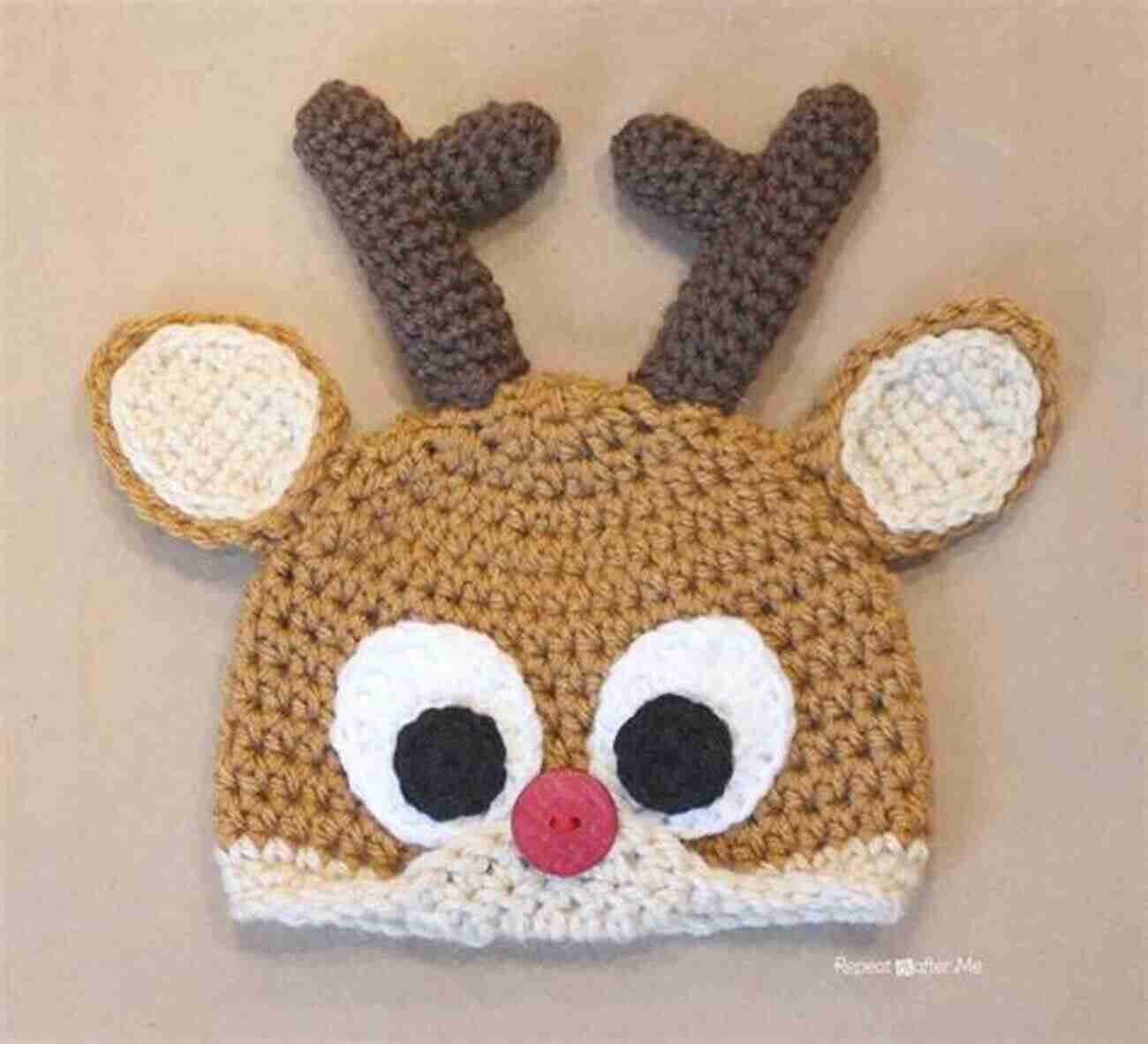 Crochet Reindeer Antler Hat Crochet Cute Christmas Hats: Christmas Hat Crochet Patterns