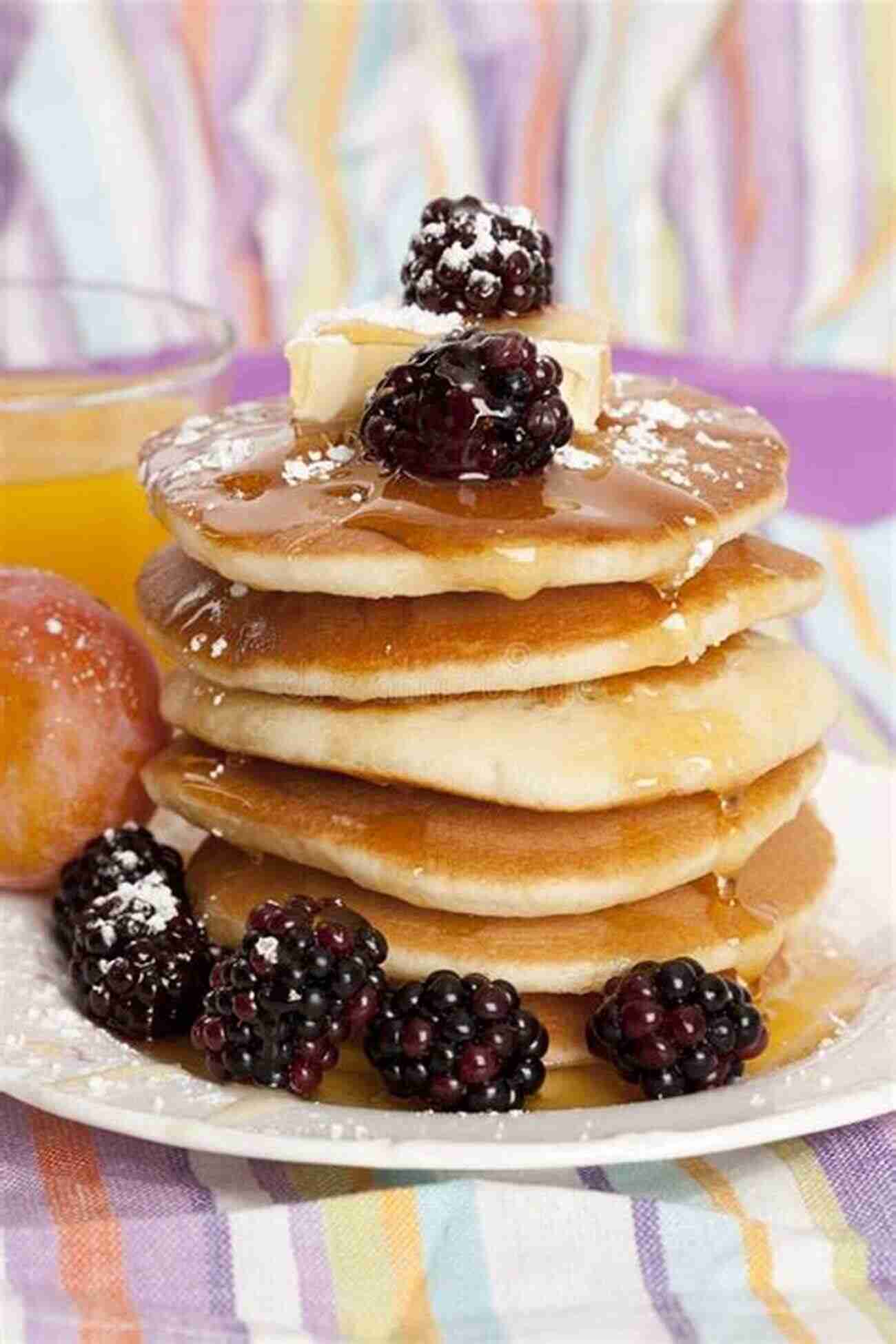 Delicious Homemade Pancakes For Breakfast With A Drizzle Of Maple Syrup And A Side Of Fresh Berries Pancakes For Breakfast Tomie DePaola