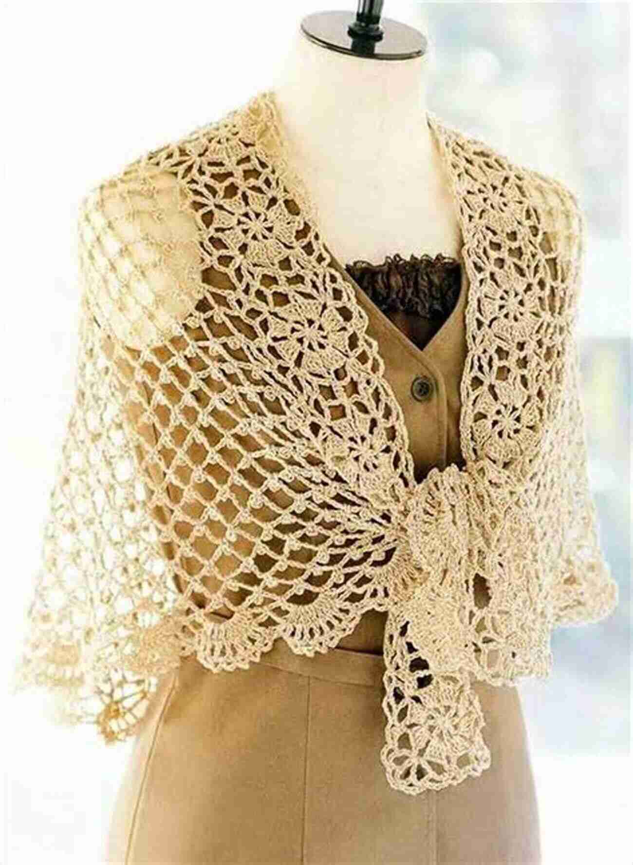 Elegant Lace Shawl With Intricate Crochet Pattern Shawl Crochet Pattern Collection: Amazing Pattern For Crochet Lovers