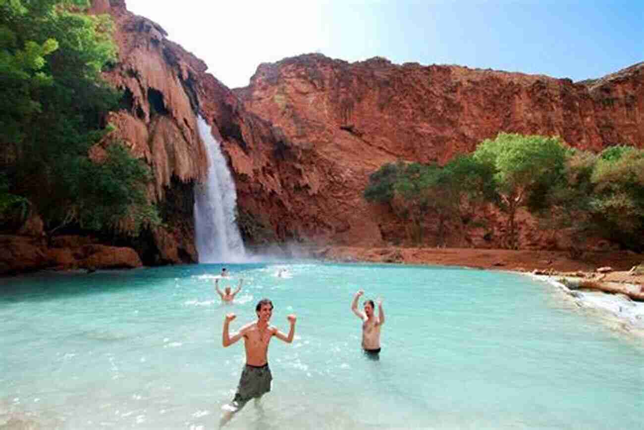 Family Swimming At Havasu Falls Arizona Hiking With Kids: 50 Hiking Adventures For Families