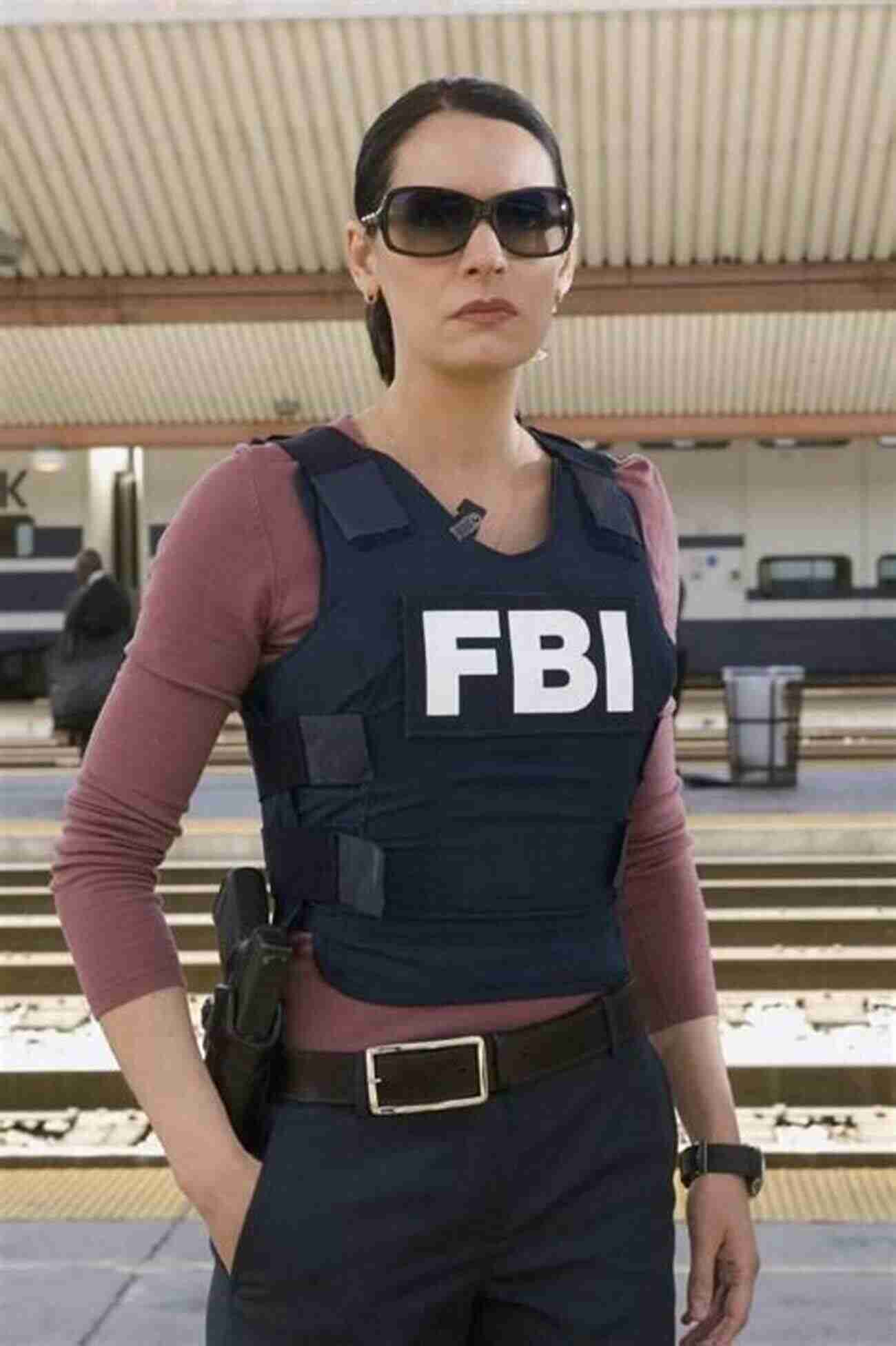 Female Special Agent In Action Behind The Badge Of A Female Special Agent