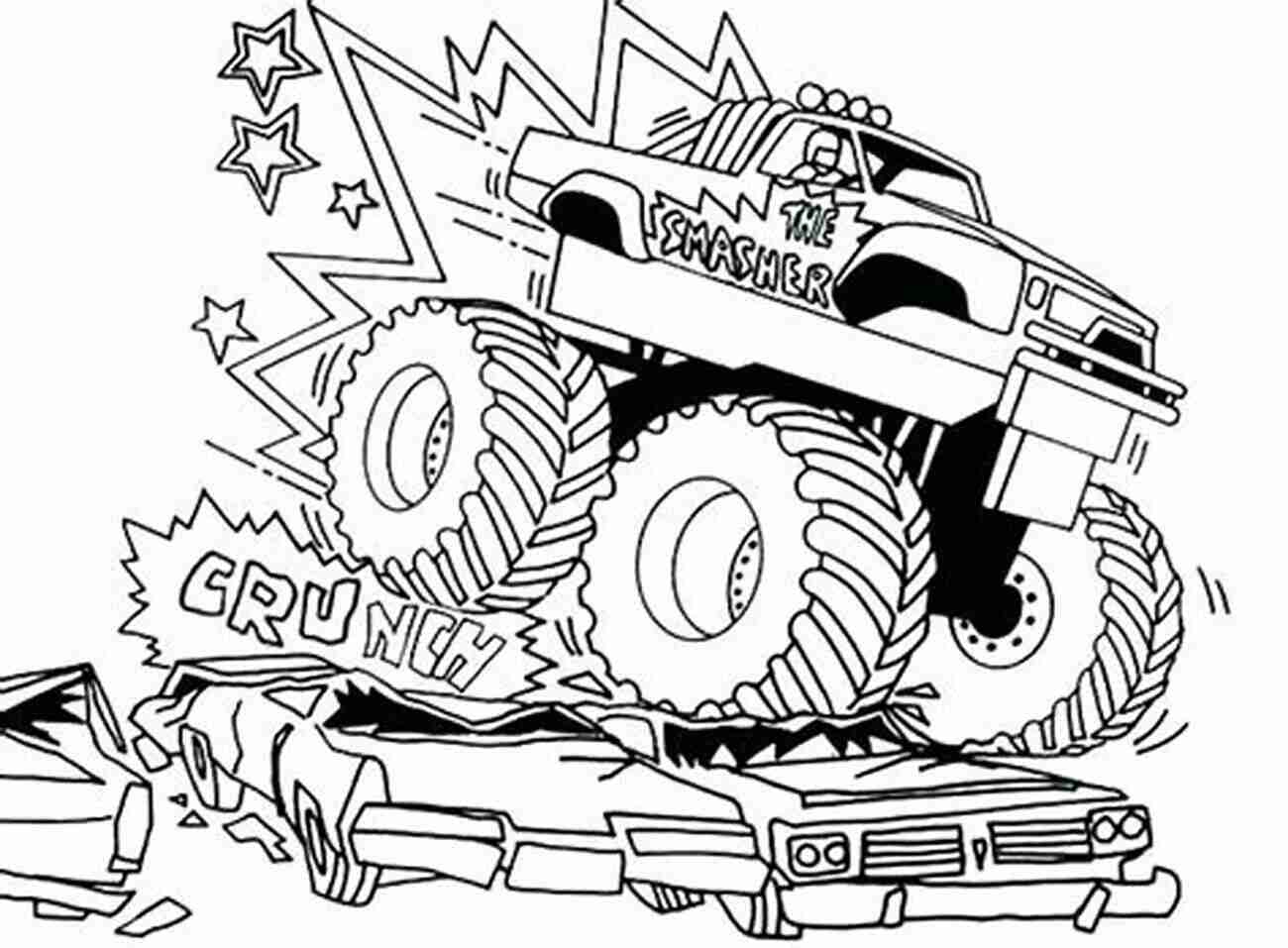 Green Monster Truck Coloring Page 36 Cars Coloring For Kids Ages 4 8