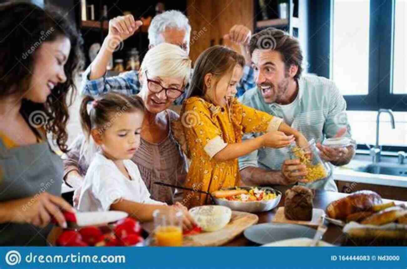 Happy Family Spending Time Together In The Kitchen Living In The Family Blender: 10 Principles Of A Successful Blended Family