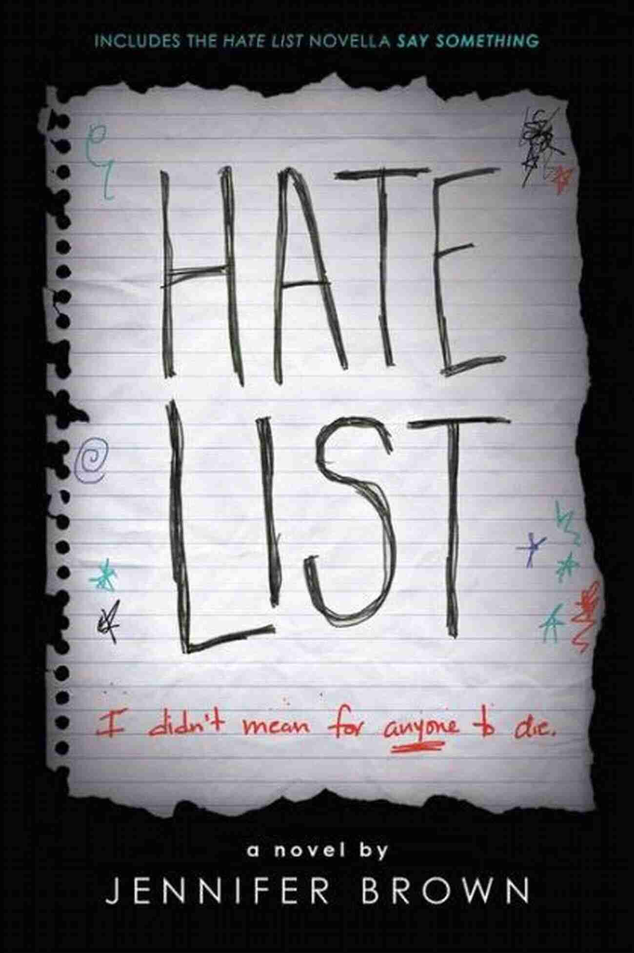 Hate List Jennifer Brown Book Cover Hate List Jennifer Brown