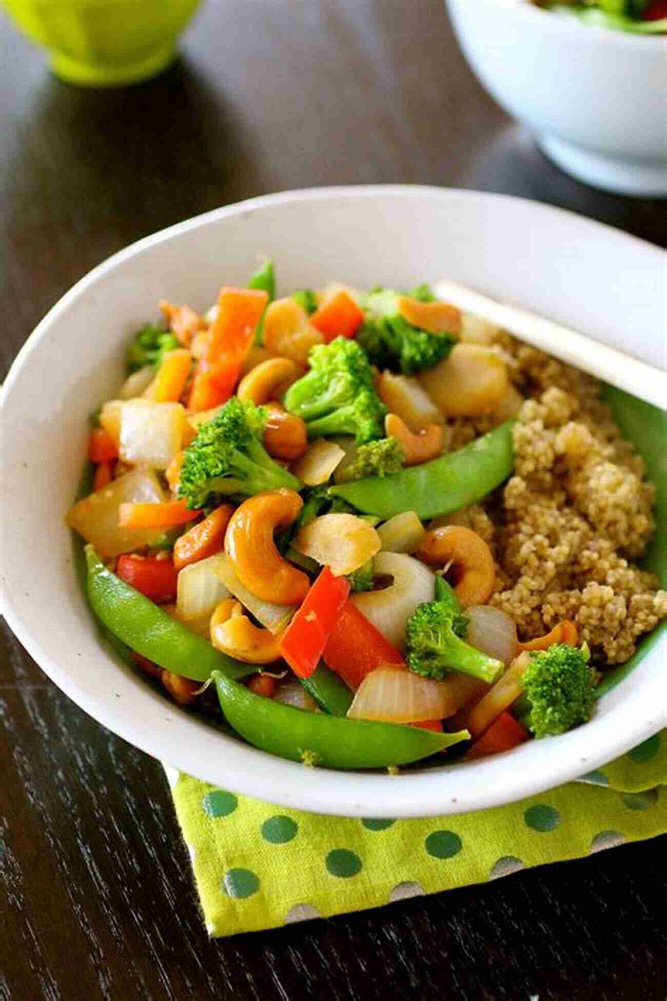 Healthy Quinoa And Vegetable Stir Fry In A Wok DASH Diet For Weight Loss: More Recipes To Lose Weight Improve Your Health Simply And Easily