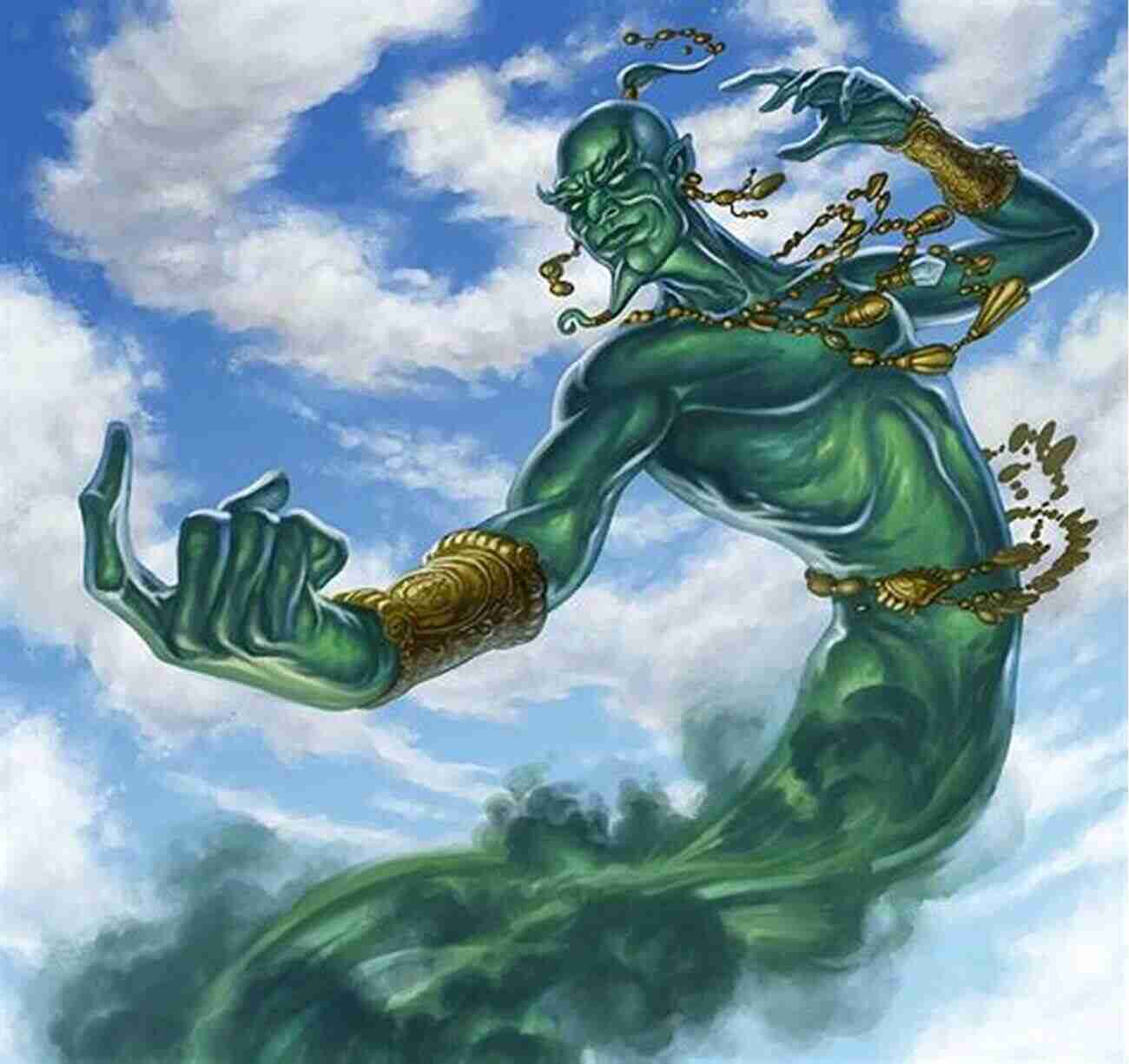 Illustration Of Djinn Or Genies UFOs Humanoids And Strange Phenomena Of Africa Asia And The Middle East