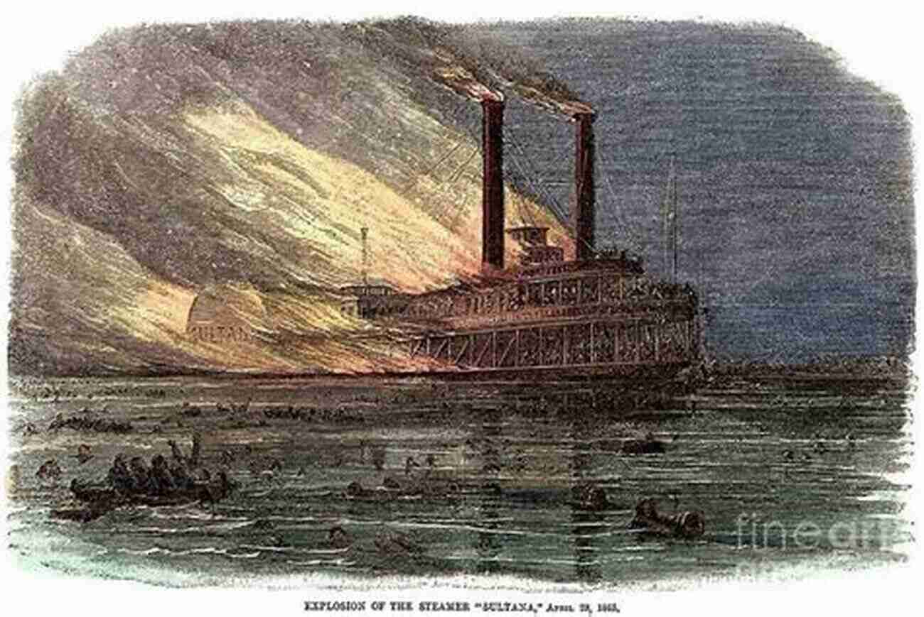 Illustration Of The SS Sultana Sinking Sultana: Surviving The Civil War Prison And The Worst Maritime Disaster In American History