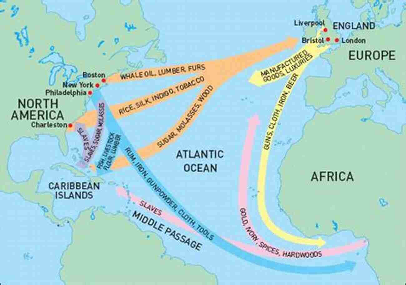 Map Illustrating The Route Of The Middle Passage Saltwater Slavery: A Middle Passage From Africa To American Diaspora