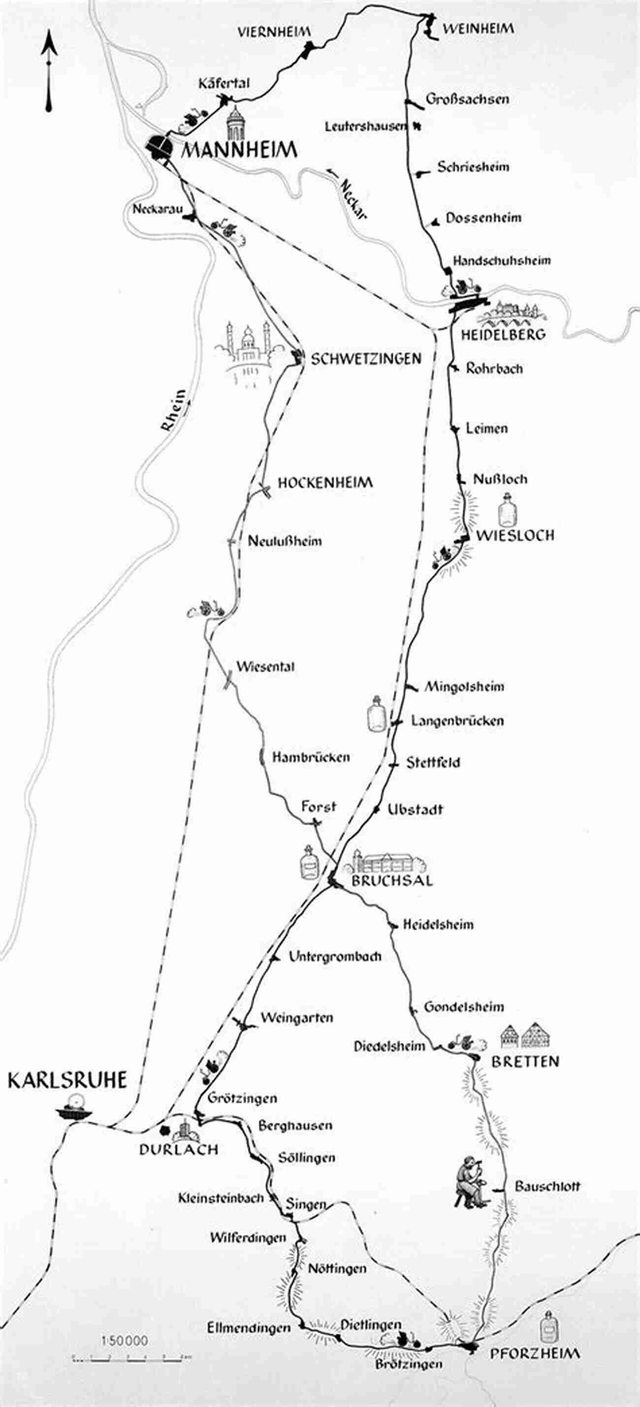 Map Of Bertha's Road Trip Route Bertha And The First Road Trip