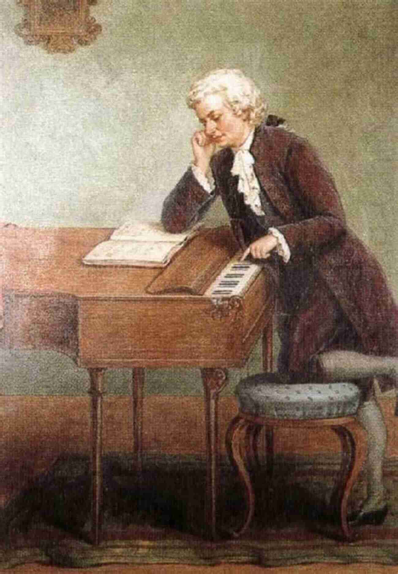 Mozart Composing Music At His Piano With A Choir Singing In The Background Getting The Most Out Of Mozart The Vocal Works: Unlocking The Masters No 4