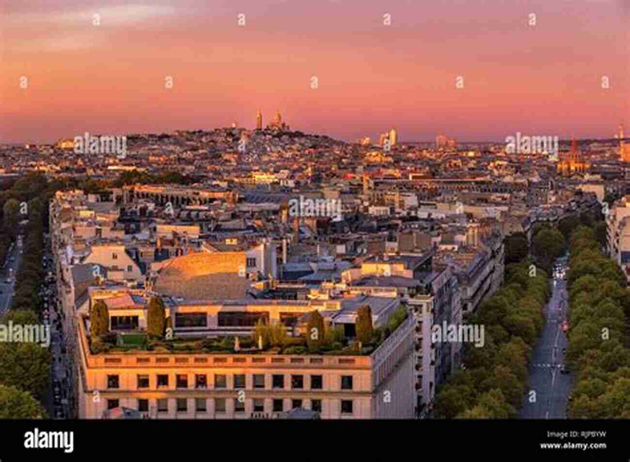 Parisian Rooftop View From Montmartre At Sunset The Imagery Of Foreign Travel Or Description Extracts From Scenes And Impressions In Egypt India C C C