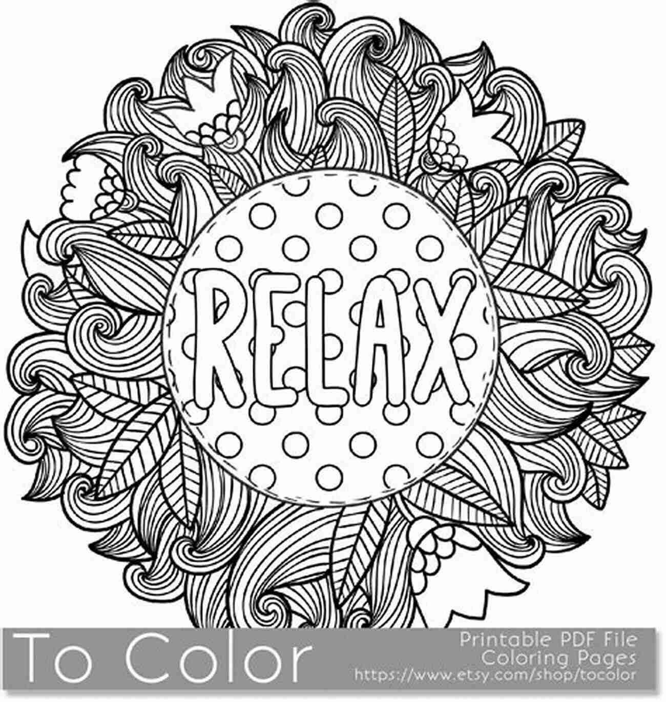 Relaxation Relax Max Adult Coloring Books: Two