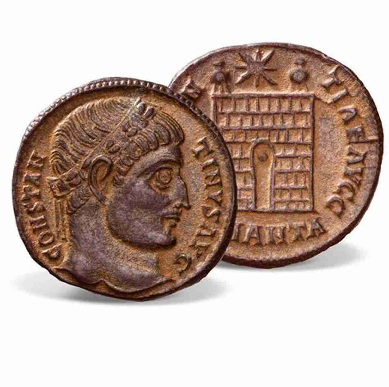 Roman Empire Silver Coin Depicting Emperor Constantine The Great. Guided The Hellenistic World: Using Coins As Sources (Guides To The Coinage Of The Ancient World)