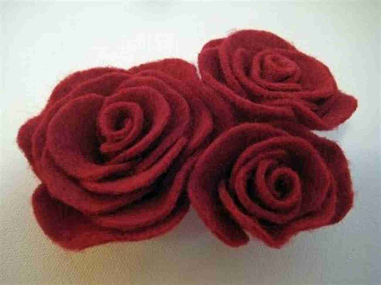 Rose Fresh Felt Flowers: 17 Stunning Flowers To Sew Display With Patterns : 17 Stunning Flowers To Sew And Display