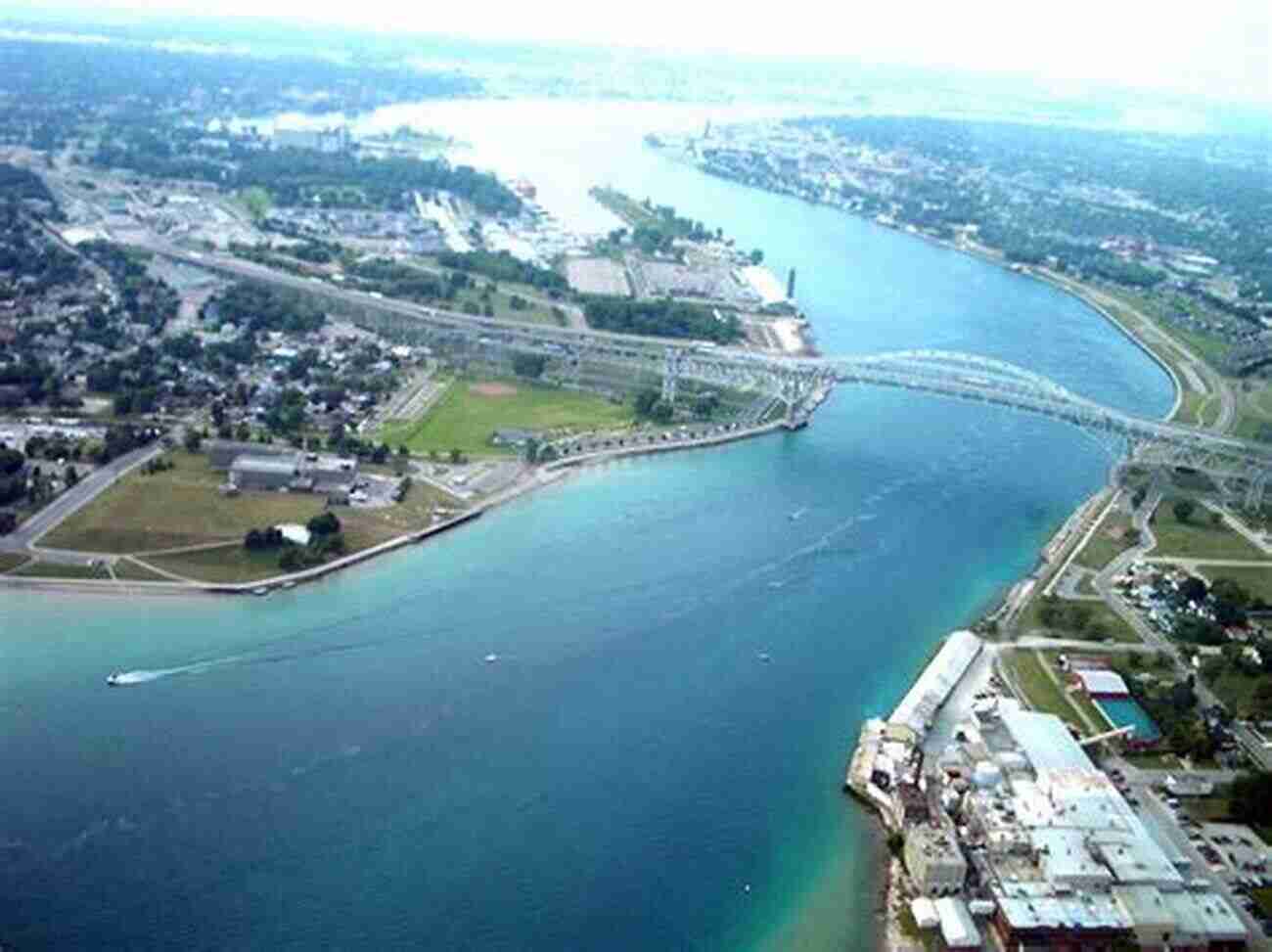 Sarnia Ontario Waterfront Viewed From The St. Clair River Sarnia Ontario 2 In Colour Photos: Saving Our History One Photo At A Time