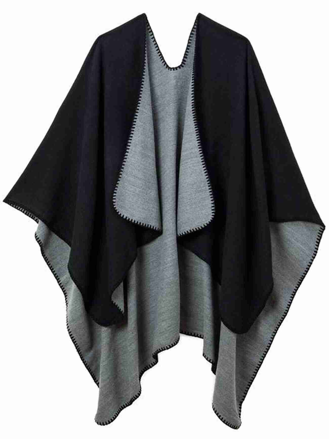 Stylish Cape Shawl With A Modern And Edgy Design Shawl Crochet Pattern Collection: Amazing Pattern For Crochet Lovers