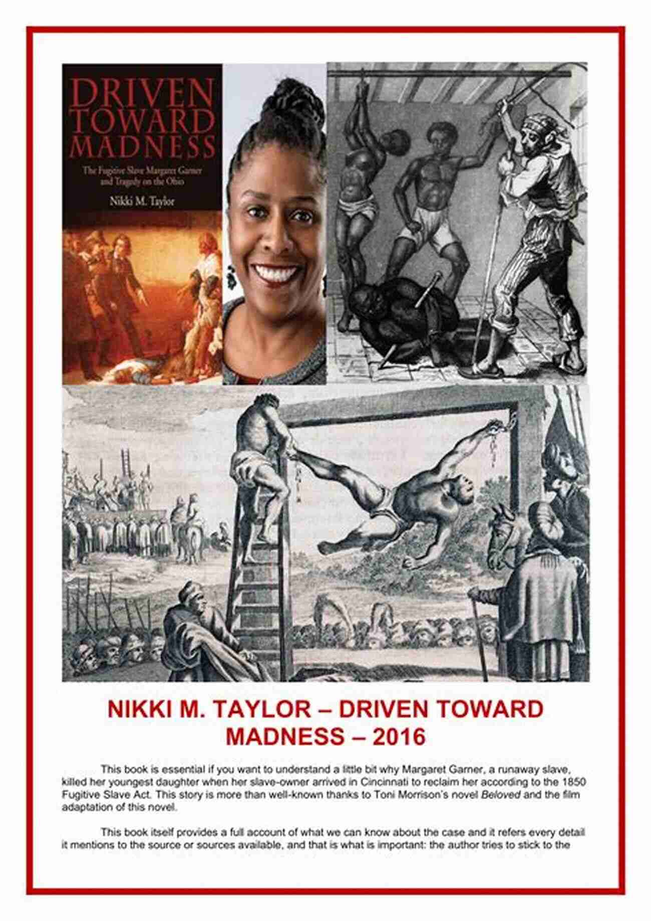 The Fugitive Slave Margaret Garner Driven Toward Madness: The Fugitive Slave Margaret Garner And Tragedy On The Ohio (New Approaches To Midwestern History)