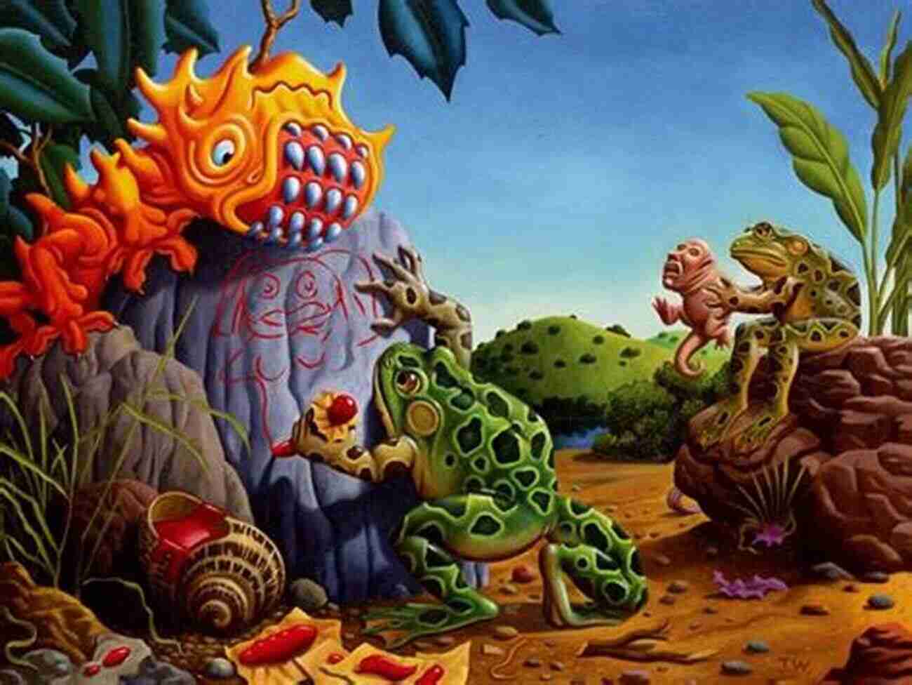 The Mesmerizing And Surreal Artwork Of Jim Woodring Depicting Intriguing Otherworldly Landscapes And Creatures The Body Fantastic Jim Woodring