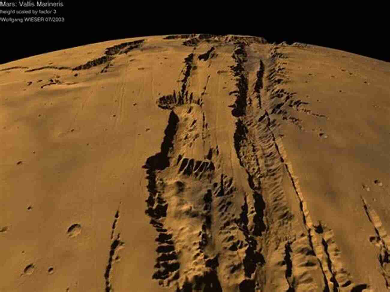 Valles Marineris Canyon System The Martian Enigmas: A Closer Look