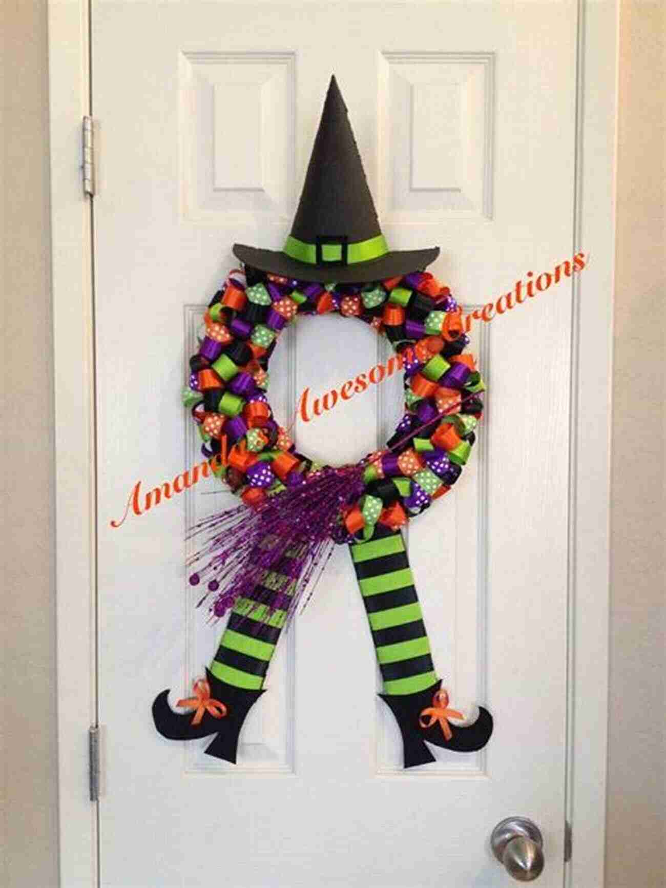 Witch Halloween Wreath Add A Bewitching Touch To Your Front Door With This Crochet Halloween Wreath! Amigurumi Witch Projects: Easy Crochet Witch Patterns For Halloween