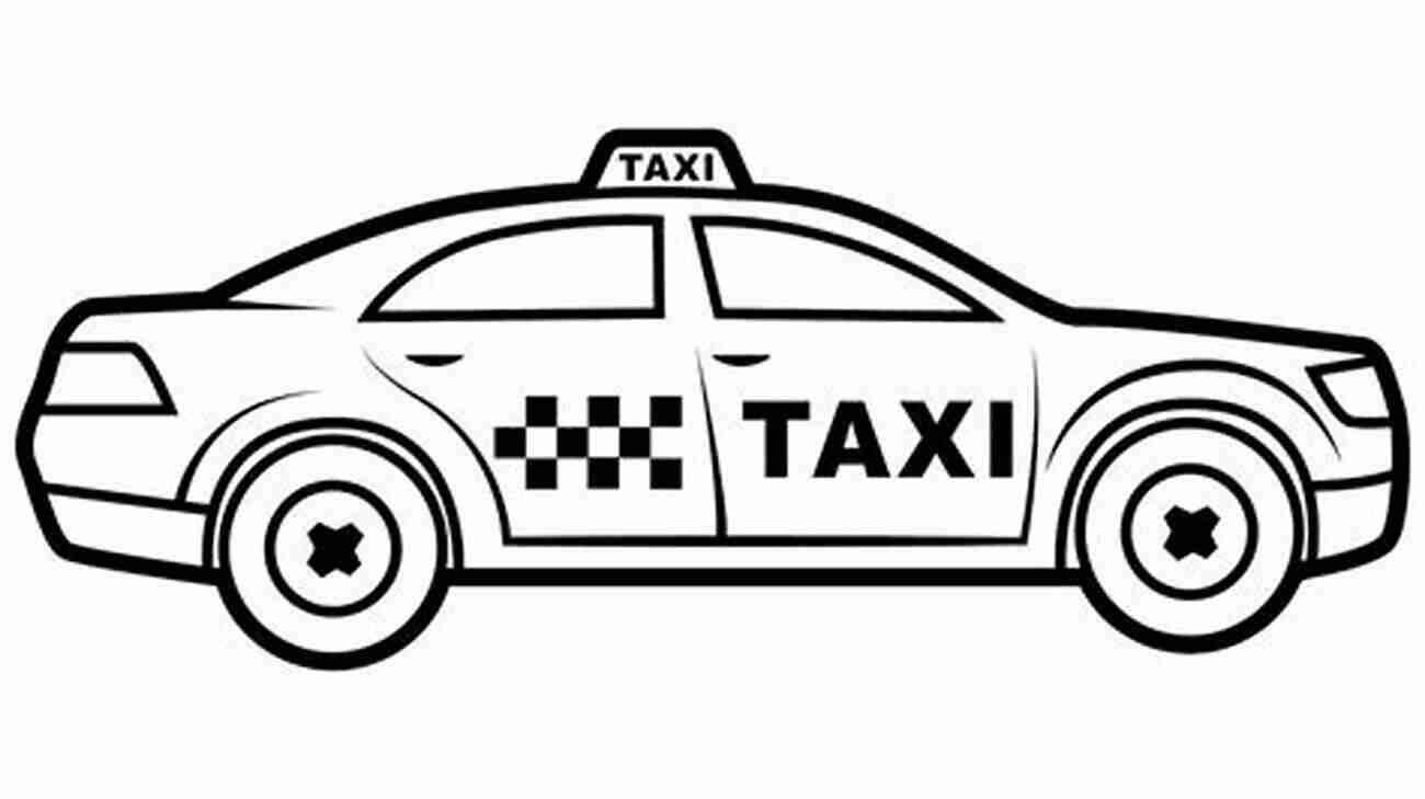 Yellow Taxi Coloring Page 36 Cars Coloring For Kids Ages 4 8