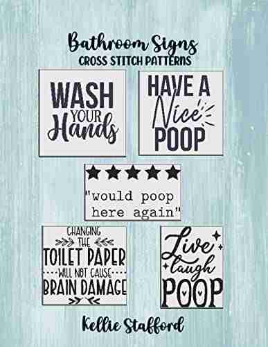 Bathroom Signs Cross Stitch Patterns