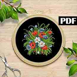 Flowers Cross Stitch Pattern Modern PDF