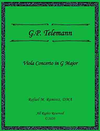 G P Telemann Concerto In G Major: For Viola And Piano