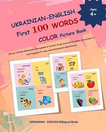 UKRAINIAN ENGLISH First 100 WORDS COLOR Picture (Learn UKRAINIAN Language And UKRAINIAN Alphabets)