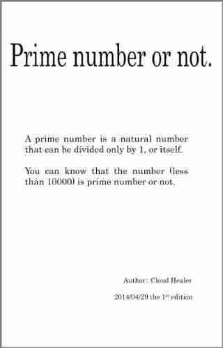 Prime number or not Cloud Healer