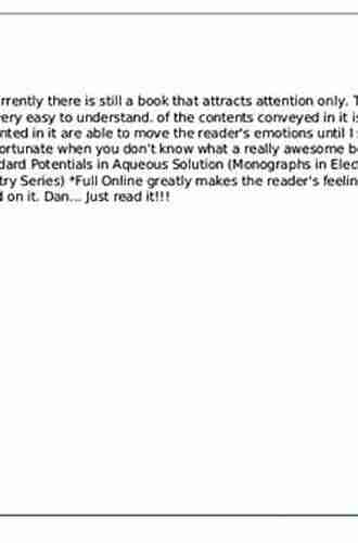 Standard Potentials In Aqueous Solution (Monographs In Electroanalytical Chemistry And Electrochemistr 6)